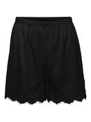 Jdyalana Mid Waist Lace Shorts-Black