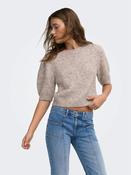 Onlnellie Short Sleeve Knit Sweater-Mocha Melange image