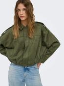 Onlmoon Faux Suede Bomber Jacket-Grape Leaf image