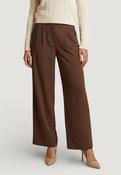 Onldove High Waist Wide Leg Trousers-Chocolate Martini image