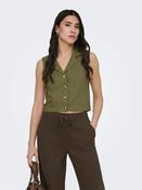 Jdymilan Linen Waistcoat-Olive