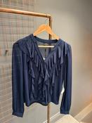 Jdyusso Frill Top-Navy