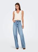 Onlmadison Blush High Waist Wide Leg Jeans-Light Blue Denim image