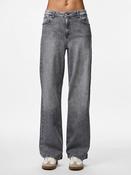 Pcsilke Mid Waist Wide Leg Jeans-Medium Grey image