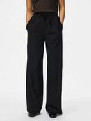 Pcbosella High Waist Wide Trousers-Black