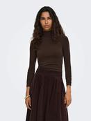 Onlglamour Knit Polo Neck-Brown image