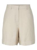 Pcgerry High Waist Shorts-Beige image