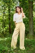 Onlita Linen Look Wide Trousers-Sunlight image
