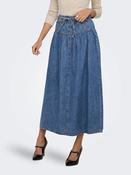 Onllyra Denim Maxi Skirt-Medium Blue Denim image