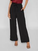 Viclua High Waist Wide Leg Trousers-Black image