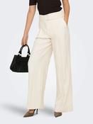 Onltila Life High Waist Belted Wide Trousers-Off White