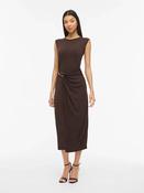 Vijustine Midi Dress-Chocolate