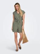 Onlgoa Linen Playsuit -Smokey Olive image