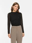 Virikke Funnel Black Mesh Black Polka Dots image