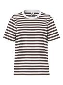 Pcria T-Shirt-Brown/ White Stripe image