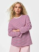 Pcselma Long Sleeve Top-Red/Pink Stripe image