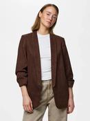 Pcbosella Faux Suede Blazer-Chicory Coffee