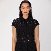 Printed Button-Front Blouse image
