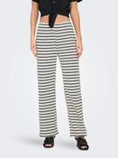Onleva Stripe Wide Leg Trousers-Black/White image
