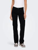 Onlblush Mid Waist Straight Leg Denim Jeans-Black image