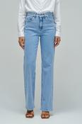 Faith Push In Straight Leg Jeans-Light Wash image