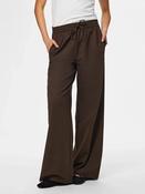 Pcbosella High Waist Wide Trousers-Brown image