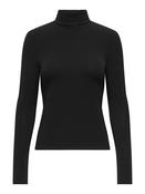 Onlglamour Knit Polo Neck-Black