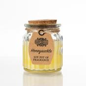 Honeysuckle Scented Soy Wax Candle Pot image