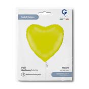 Heart 18inc Matte Lime Green Single Pack image