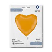 Heart 18inc Matte Mustard Single Pack image