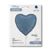 Heart 18" Satin Blue Jeans image