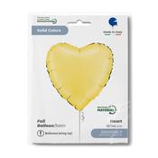 Heart 18" Satin Banana Yellow image