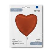 Heart 18" Satin Brick Red image