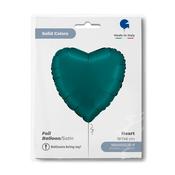 Heart 18" Satin Emerald Green image