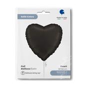 Heart 18" Satin Fumé Black image