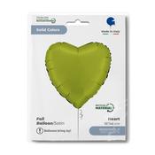 Heart 18" Satin Matcha Latte image