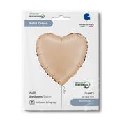 Heart 18" Satin Nude image