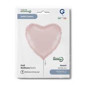 Heart 18inc Satin Pastel Pink Single Pack image