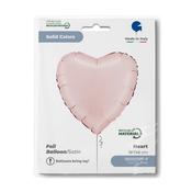Heart 18" Satin Pastel Pink image