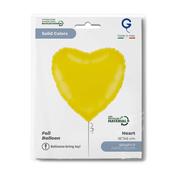 Heart 18inc Pastel Yellow Single Pack image