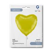 Heart 18inc Yellow Single Pack image