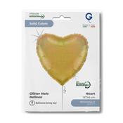 Heart 18inc Glitter Holographic Gold 5 - Single Pack image