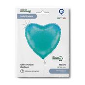 Heart 18inc Glitter Holographic Tiffany - Single Pack
