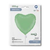 Heart 18inc Matte Green Single Pack image