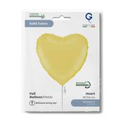 Heart 18inc Matte Yellow Single Pack image