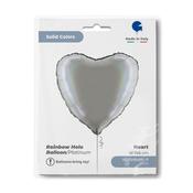 Heart 18" Rainbow Holographic Platinum Pure image