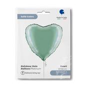Heart 18" Rainbow Holographic Platinum Tiffany image