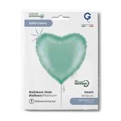 Heart 18" Rainbow Holographic Platinum Tiffany - Single Pack image