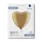 Heart 18" Rainbow Holographic Platinum Champagne image