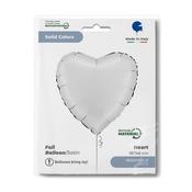 Heart 18" Satin White image